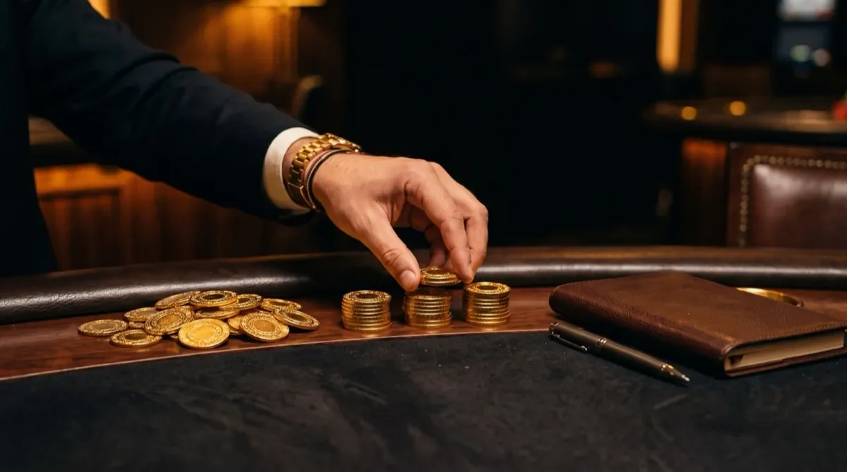 Người chơi ghi ngưỡng dừng trước khi vào bàn baccarat